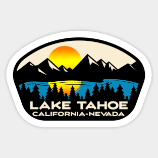 Lake Tahoe California Nevada Ski Skiing Boating Hiking Camping Sticker